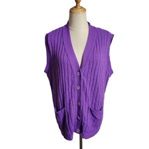 Carly Blake Vintage Purple Sweater Vest